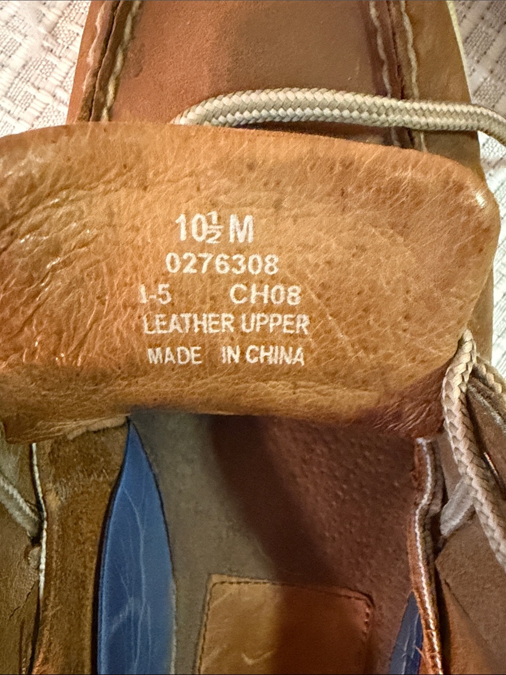 Sperry Tan/Brown Leather Classic Boat Shoes - Picture 6 of 7